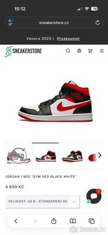 Jordan 1 mid "gym red black white" - 6