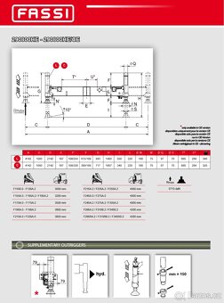 Přídavné podpěry hydraulická ruka FASSI, PALFINGER, ... - 6