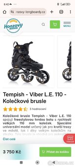 Kolečkové brusle Tempish úplně nové, nepoužité. - 6