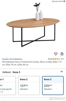 Konferenční stolek - M2 Kollektion Keno 3 - 6