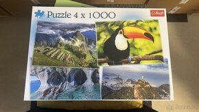 puzzle různé druhy 1000-1500 dílků, použité - 6
