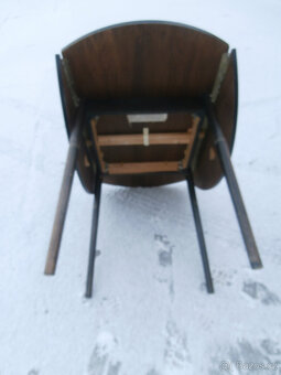 Stůl kulatý RETRO skládací za 500 kč - 6