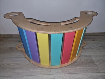 Montessori duhová houpačka 5in1 fresh - 6