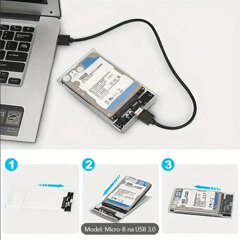 USB 3.0 na SATA III box pro 2.5palcový HDD a SSD - 6