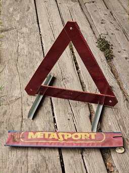 Retro dobový výstražný trojúhelník METASPORT - 6