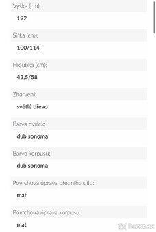 Rohová šatní skříň Dallas D21 Dub Sonoma - 6