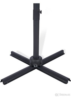 Zahradní slunečník šedý 250cm x 250cm nový - 6