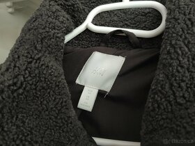 Myškový dámský šedý kabát HM oversize XS S M dlouhý - 6