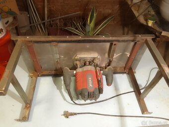 Horní frézka Extol,se stolem,sada fréz - 6