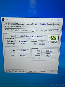 PC CPU Intel i5 7600, 8GB RAM, GTX 1060 6GB, SSD 250GB, WiFi - 6