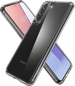 Obal Samsung S22 Spigen ultra hybrid + Sklo Alzaguard - 6