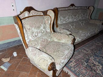 Luxusní vintage sedací souprava - 6