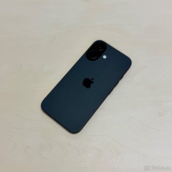 APPLE IPHONE 16 128GB-ČERNÝ, BATERIE 93%, ZÁRUKA - 6