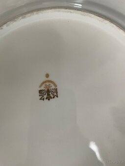 Kávová sada-zelenobílá se zlatým dekorem - 6