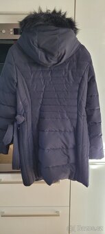 Dámská teplá péřová bunda/kabát Navy Orsay vel.42 - 6