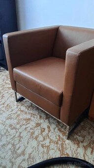 2x Krásná křesla na kovové platformě - 6