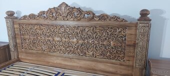 Drevená posteľ 180×200 vrátane ortopedickýchroštov - 6