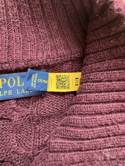 Ralph Lauren Polo vínový 1/4 zip svetr - 6