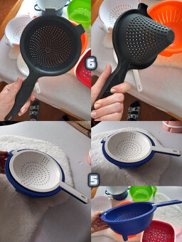 Kuchyňské cedníky 7 ks - různé ceny, i Tupperware - 6