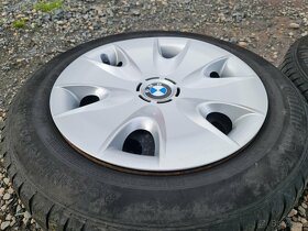 Sada originálníc 16" plechových disků BMW 5x120 + zimní pne - 6
