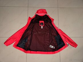 Červená turistická bunda šusťákovka Decathlon 158/164/170 - 6