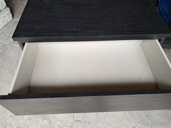 Ikea komoda Malm 4 zásuvky černá - 6