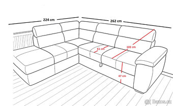 Krásná rozkládací pohovka - 6