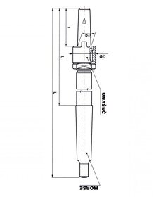 Držák 19/M3(M4),  ČSN 241210 s výstružníkem 40 H8 (NOVÉ)) - 6