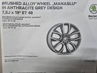 Nové ALU kola Škoda Octavia 4 MANASLU r19 - 6