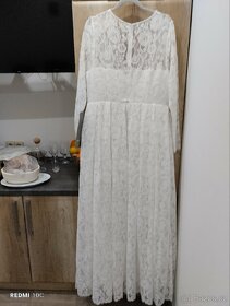 Nové, visačky.Krajkové šaty, maxi délka, Asos,48 - 6