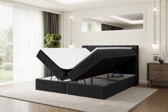 Boxbed Boxspring 3 barvy Bella 160/ 180x200cm Nová - 6