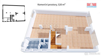 Pronájem komerce, 520 m², Ústí nad Orlicí, ul. Mírové nám. - 6