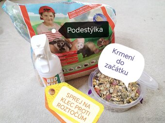 Kompletní výbava pro krečka, klec, hračky, podestýlka - 6