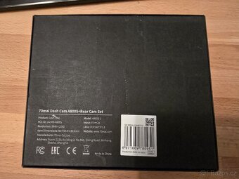 70MAI A800S-1 set – Přední + zadní kamera - 6