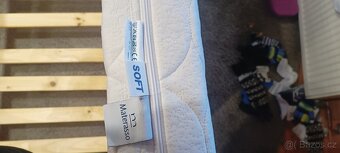 Dětská postel borovice + matrace 160x80cm - 6