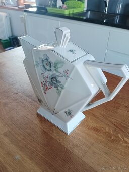 ART DECO PORCELÁNOVÁ KONVIČKA VICTORIA CZ EXPORT DO FRANCIE - 6