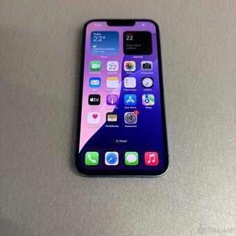iPhone 13 128GB modrý, pěkný stav, 12 měsíců záruka - 6