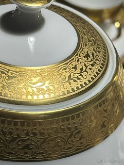 starožitný čajový/kávový servis bohemia - 6