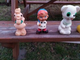 Staré gumové a plastové hračky pro děti z dob ČSSR a ČSR - 6