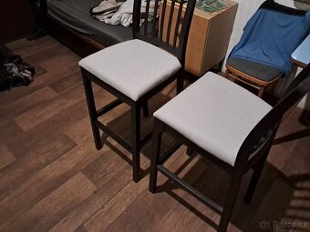 Ikea barové židle stoličky Ekedalen s opěrkou - 6