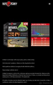 1x Výhřevný reflektor - ReptiPlanet - 40W - 6