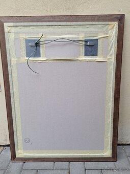 Zrcadlo v dřevěném rámu 70x90cm - 6