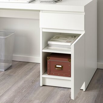 Psací stůl bílá, Malm, Ikea - 6