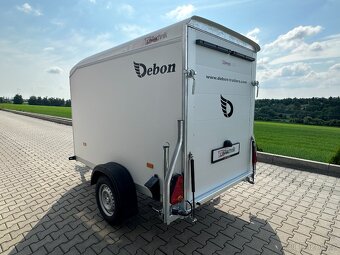 Nebržděný skříňový přívěs DEBON C255 U, 750 kg, bílý - 6