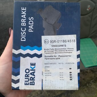 Nove Brzdové destičky Honda Rover - 6