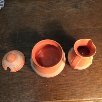 Mokriš Horňák keramika džbánek a dóza cukřenka - 6