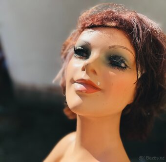 Retro, Stará figurína z 60.–70. let – sádrová - Sedící - 6