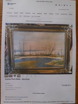 Zimní řeka Gustav Porš 2.2.1888 Chrudim - 6