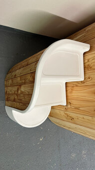 Ochlazovací káď s víkem ,schůdky k sauně - 6