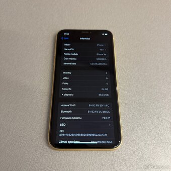 iPhone XR 64GB žlutý, pěkný stav, 12 měsíců záruka - 6